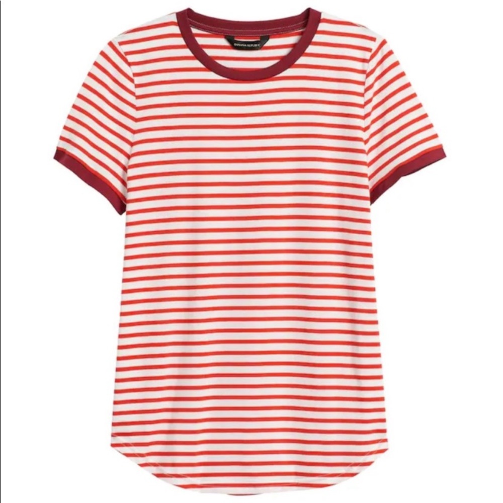Banana Republic Striped Supima cotton t-shirt